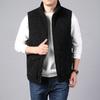 Autumn and Winter Corduroy Vest Men's Fleece Thickened Loose Large Size Stand-up Collar Casual Vest