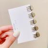 5PCS/Set Women Vintage Gold Silver Bronze Small Metal Hair Claw Headband Sweet Mini Hair Clips Hairpins Fashion Hair Accessories