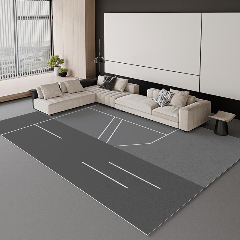 Stilvoller Einfacher Kristall-Samt-Teppich Wohnzimmer Sofa Verschleißfeste Matte Schlafzimmer Pflegeleichter Teppich Heimdekor