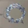 Super Immortal Mori Chinese Style Gradual Change Popping Glass Beaded Bracelet Female Tide Send Versatile Simple Jewelry