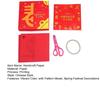 Chinese Zodiac Handmade Cutting Paper Kit Spring Festival Decorations Vibrant Color with Pattern Model Window Flowers Special Paper