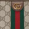Gucci Double G Shaped Gold Tone Accessory Canvas Toiletry Bag Women toiletry bag Beige Ebony 760019-96IWT-8745