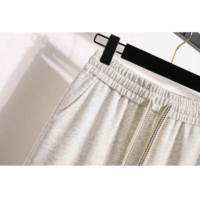 DIMANAF 2025 Plus Size Long Pants Spring Belt Women Solid Harem Elastic Waist Casual Loose Yellow Pink Loose Pants New