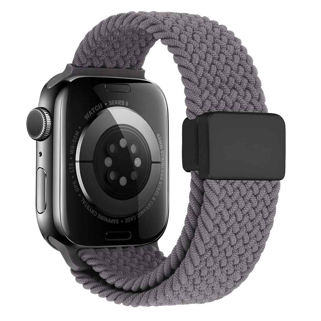 Watch Band For Apple Watch Series 10 Ultra 9 8 7 SE 6 5 4 3 2 1 46mm 49mm 45mm 44mm 42mm , Magnetic Clasp Nylon Adjustable Strap