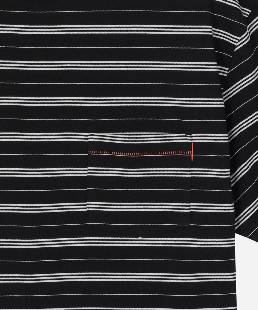 Yunibeosyeolobeolol Stripe Short T-Shirt Black