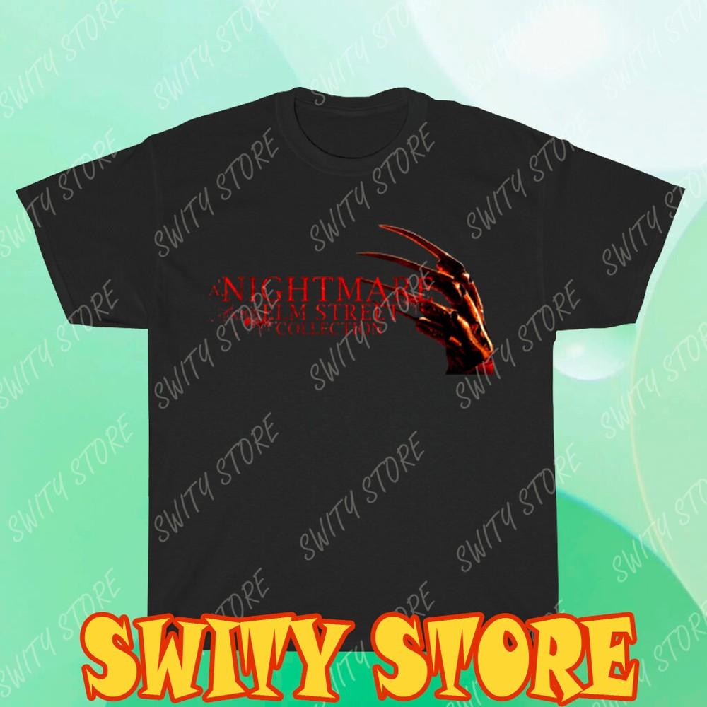 

Nightmare on Elm Street Horror Movie Logo Men s Logo T-Shirt Funny Size S to 5XL 3XL