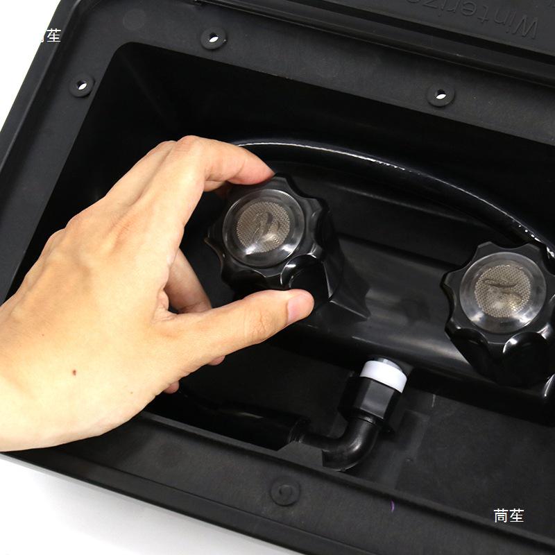 RV Exterior Shower Kit: Wall-Mounted Outdoor Pull-Out Shower Head with Hot/Cold Switch