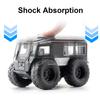 1/24 Scale Sherp All-terrain Car Model Toy Metal Diecast Sound Light Pull Back Shock Absorption Off Road Vehicle Gifts for Kids