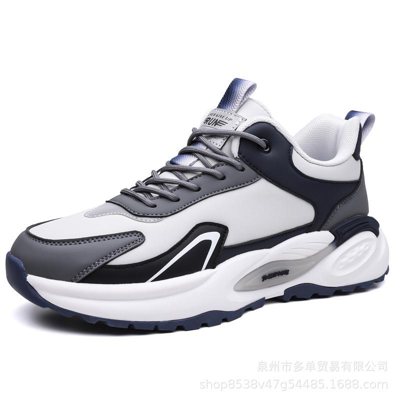 Dad shoes winter new leather casual shoes soft sole leather comfortable travel shoes outdoor running shoes