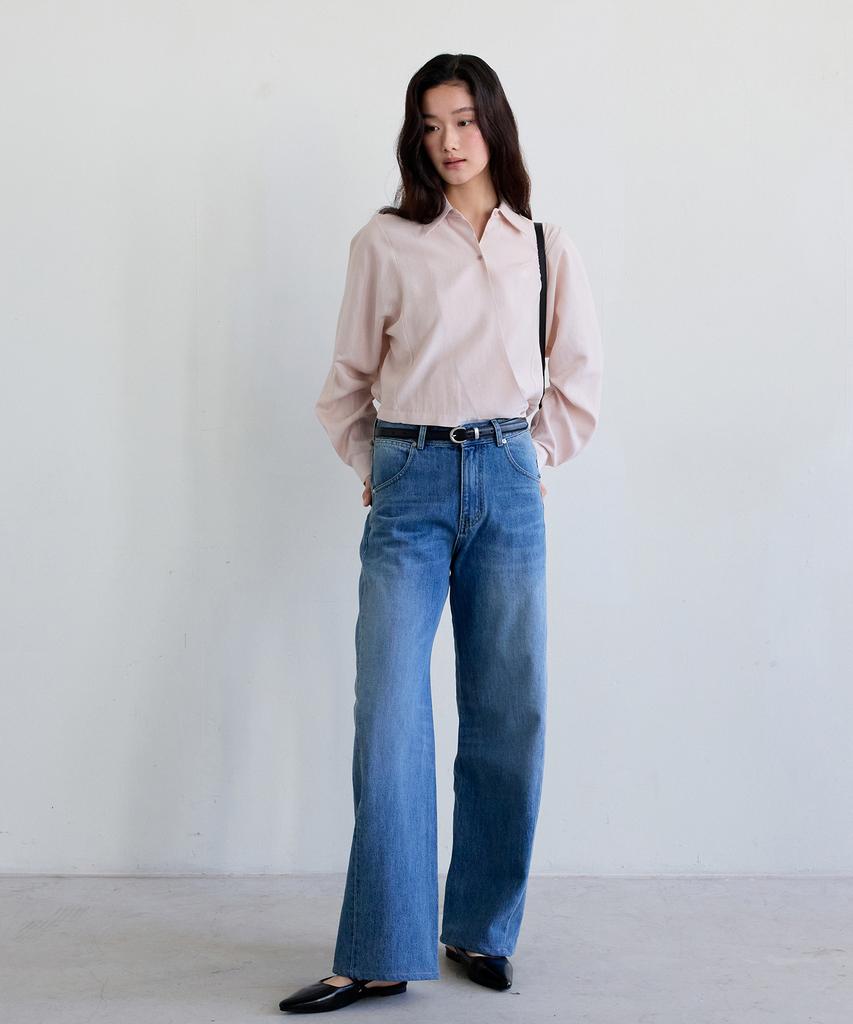 THEELO Cross Wrap Blouse (Pink)
