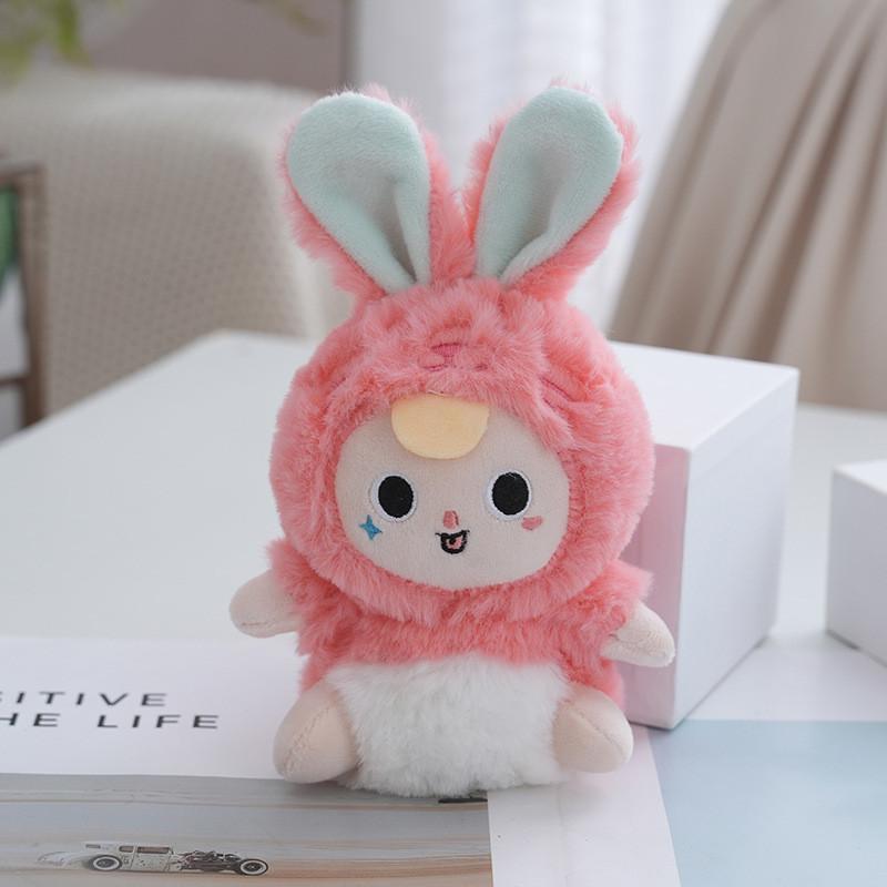 Dreamy Elf Adorable Plush Bunny Keychain Perfect For Stylish Accessories Backpack