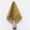 Hss Multiple Hole 8 Sizes 10/15/20/25/30/35/40/45mm Titanium Step Drill Bit 8 Steps Cone Drill Bit Hole Groove Metal Wood Cut