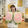 Wassermelone Frischer Cartoon Rucksack 2025: Schulranzen für Studenten mit großer Kapazität & Superniedliche Umhängetasche