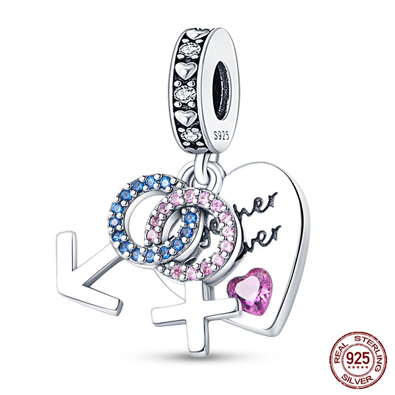 New In Real Copper Boys And Girls Bicycle Charms Beads Fit Qikaola Original Bracelets Fine Diy Jewelry Making