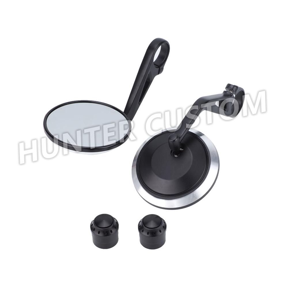 

Motorcycle Accessories Rearview Bar End Mirror High Quality Handlebar Mirrors For Moto Guzzi V7 V9 V9 Bobber Racer specs Round mirror