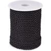 32.8 Yards Black Polyester Twisted Trim Cord Rope 5mm Twisted Decorative Cord Trim Thread String for Upholstery Curtain Tieback Honor Cord Home