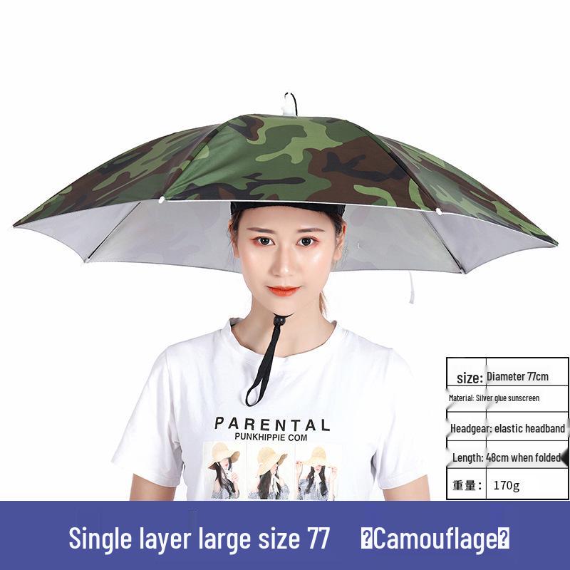 Cappello a Ombrello Pieghevole da Pesca per Adulti - Accessorio Personalizzato per Giornate di Sole