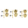 6PCS Guitar Tuner Machine Handle Tuning Key Button Head Metal Guitar Tuning Peg Button Gold