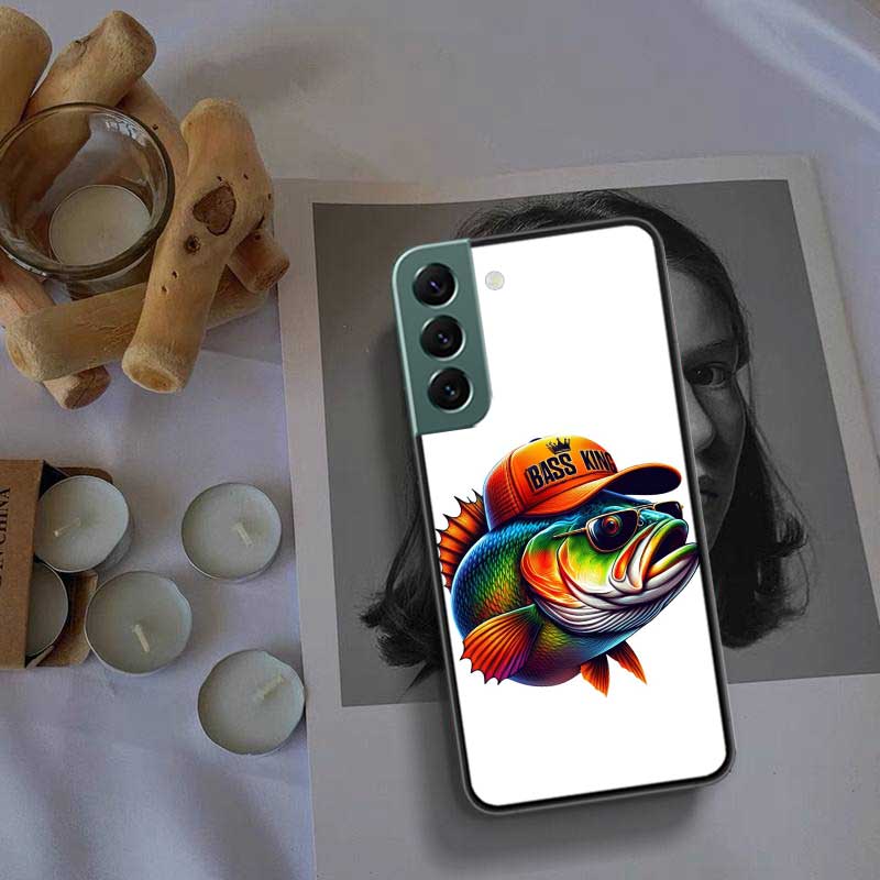 Enjoy a Day of Fishing Pleasure Phone Case For Samsung Galaxy S22 S25 Ultra S21 S10 Plus S26 Edge S20 S23 S24 FE Cover Silic