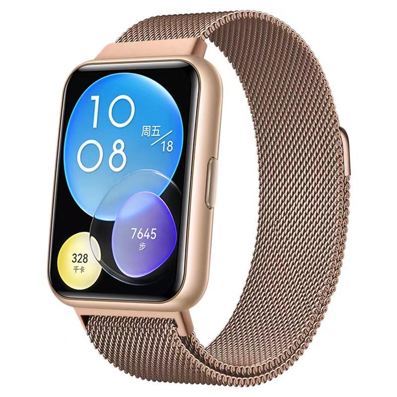 Metal Magnetic Loop Strap For Huawei Watch Fit 2 Sport Milanese Stainless Steel Bracelet Band For Huawei Watch Fit 2 Accessories
