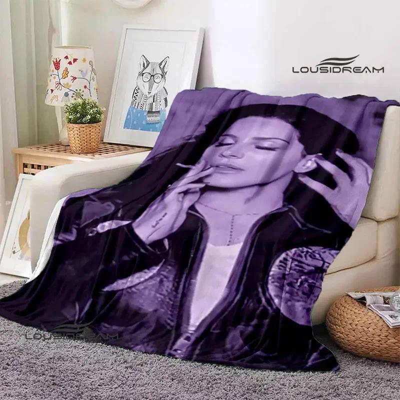 Lana Del Rey Retro Printing blanket Children's Warm Flange Home travel bed linings Birthday Gift