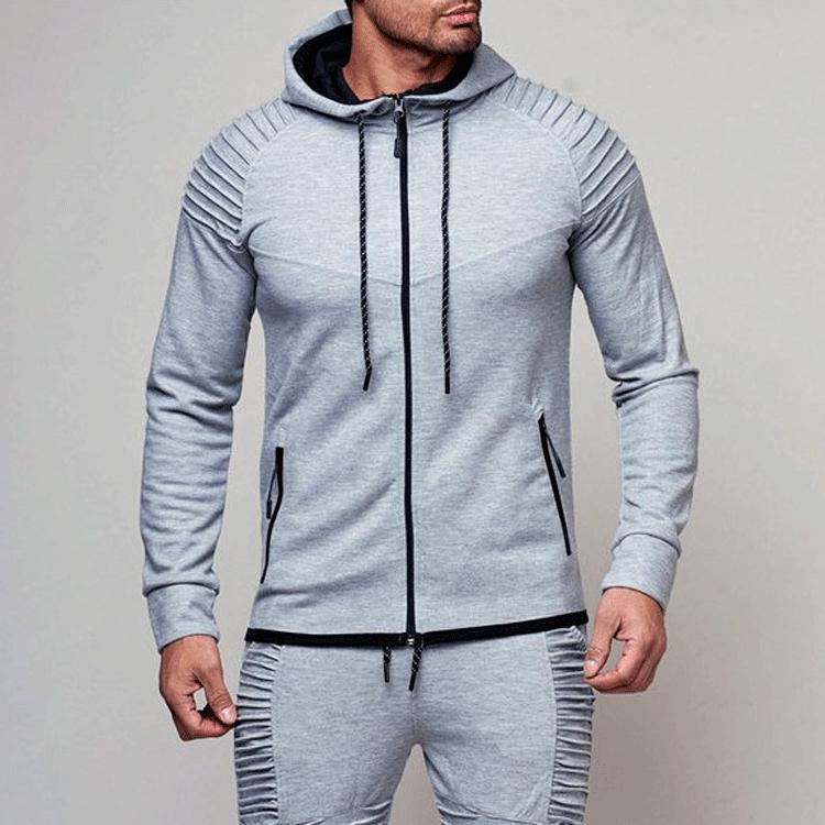 

Men s Solid Color Casual Outdoor Cardigan 3XL світло-сірий колір