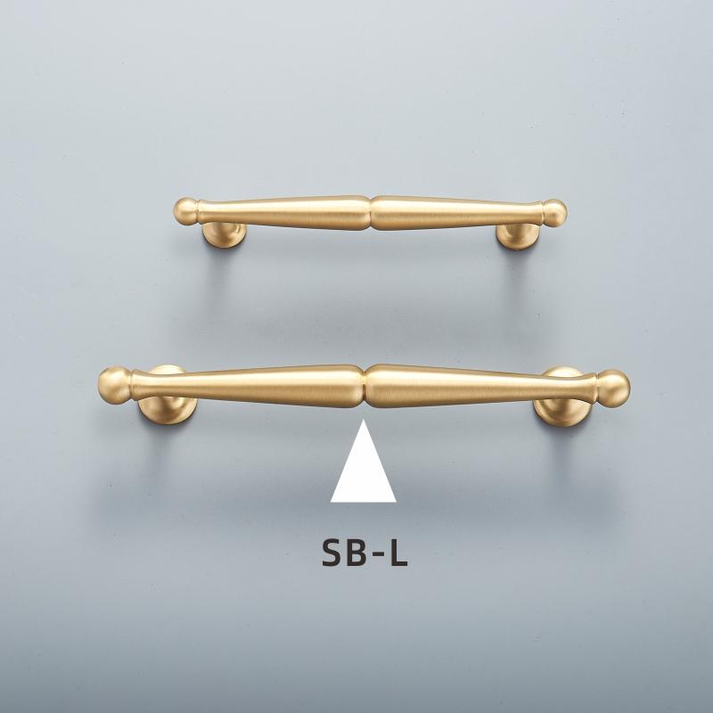 Dooroom Brass Furniture Handles Wardrobe Dresser Cupboard Cabinet Drawer Knob Black Bronze Gold American Pastoral European Pull