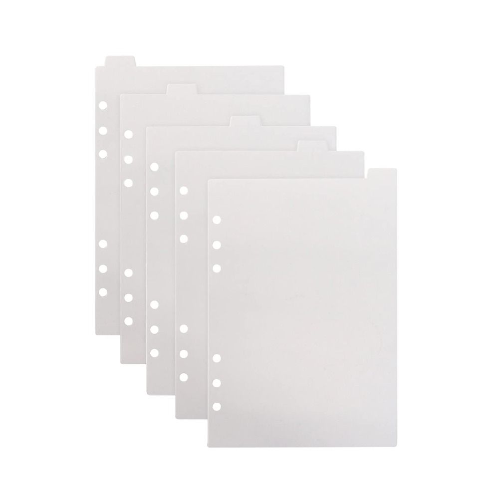 

5 шт. 5 шт. разделитель для переплета A5, разделители для индекса переплета, вкладки страниц индекса планировщика