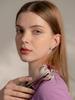 Cerabonito Teardrop Ceramic Pearl Drop Earrings (Mint)