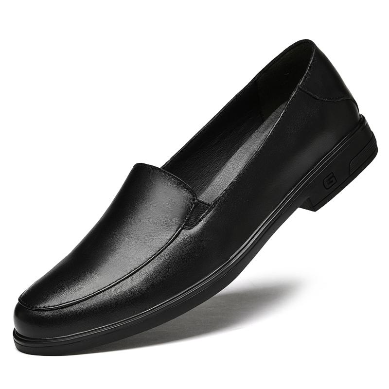 

Суперудобные туфли из натуральной кожи, мужские повседневные туфли-лодочки, мягкие кожаные лоферы без застежек, мужская обувь, мокасины, мужские туфли на плоской подошве 39