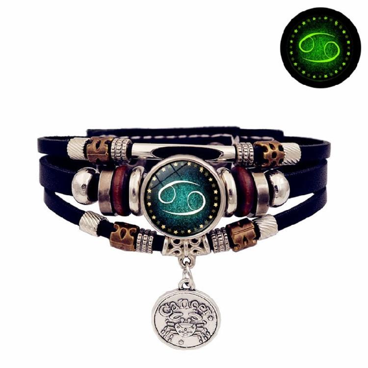 Lightweight Constellations Bracelet Zodiacs Charm Wrist Accessory For Night Event Comfortable Everyday Fashion Jewelry