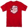 Popeye Head T Shirt Mens Licensed Sailor Man IDW Comics Tee Red