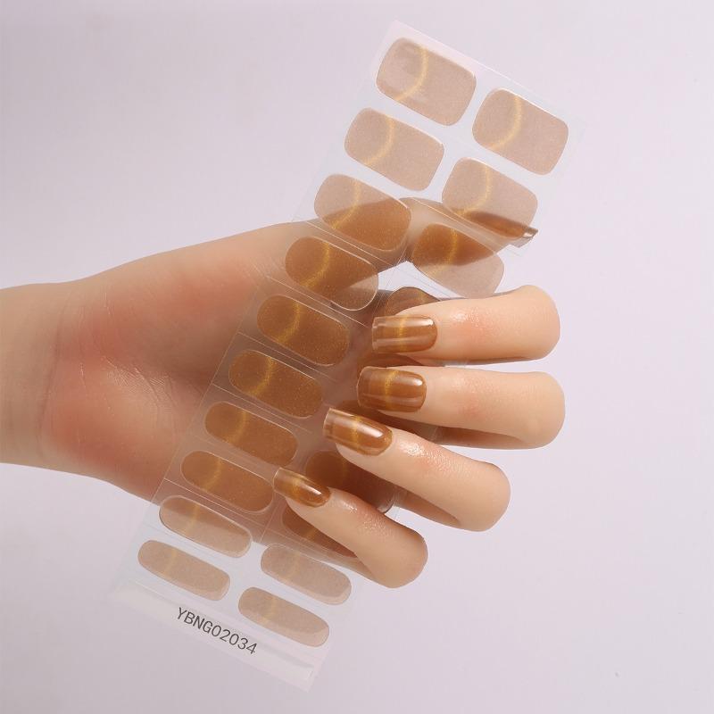 Semi-curing Light Therapy Nail Stickers Gel Nail Stickers Semi-curing Light Lamp Nail Stickers Harden, Last Long and Are Waterproof