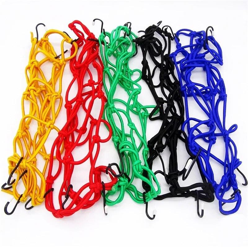 Plasă universală pentru bagaje pentru motocicletă 40*40 cm Plasă pentru cască Depozitare rezervor de combustibil Bandă de cauciuc Depozitare compactare a bagajelor Plasa de marfă