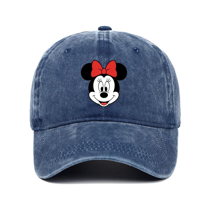 

2026 New Printed Water Mickey Wash Cross border Male and Female Adult Baseball Hats Sunscreen Hats Sunshade Hats Duck Tongue Hat
