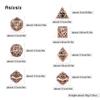7 Pcs  Copper Gear Wheel Metal Dice Hollow Metal Polyhedral Dice Set Suitable for Role-Playing RPG  Board Game Card Game