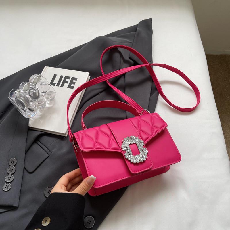 Stylish Vintage Small Handbag For Women 2024 Fashion Trendy Pu Leather Shoulder Bag With Stitching Elements Perfect For Summer