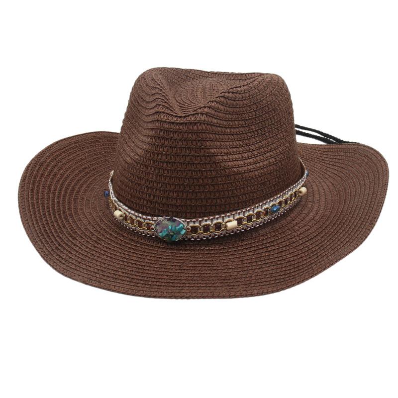 Peach Heart Top Denim Sunscreen Sunshade European And American Big Edge Warped Edge Breathable Top Hat Simple Outdoor Hard Styling Straw Hat