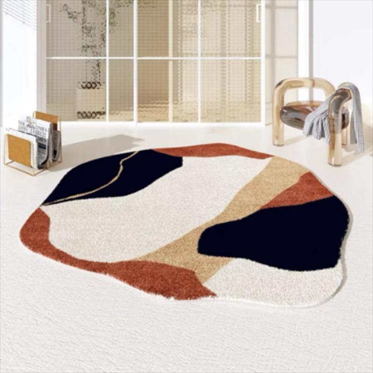 Modern Minimalist Irregular Carpet Living Room Coffee Table Carpet Bedroom Dressing Room Circular Floor Mat