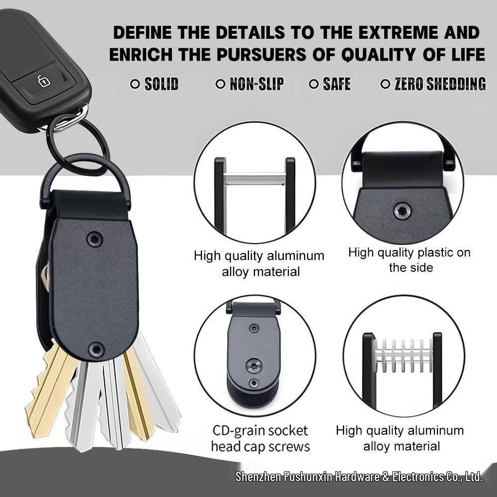 International Mini Portable Multifunctional Key Holder – Creative Design, Fits Any Key Length