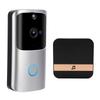 Smart Wireless WIFI Video Doorbell Phone Remote Control Intercom Monitoring Alarm Silver 90?260VUS