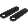 Black Passenger Rear Floorboard Foot Peg Frame Plates for Harley Touring Models 1993-2023,Pair