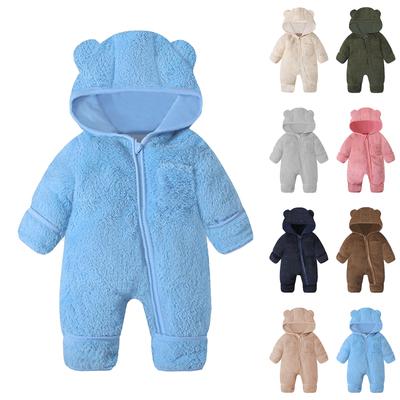 Infant Romper Set Baby Crawling Suit Thick Warmth Newborn Flannel Outfit