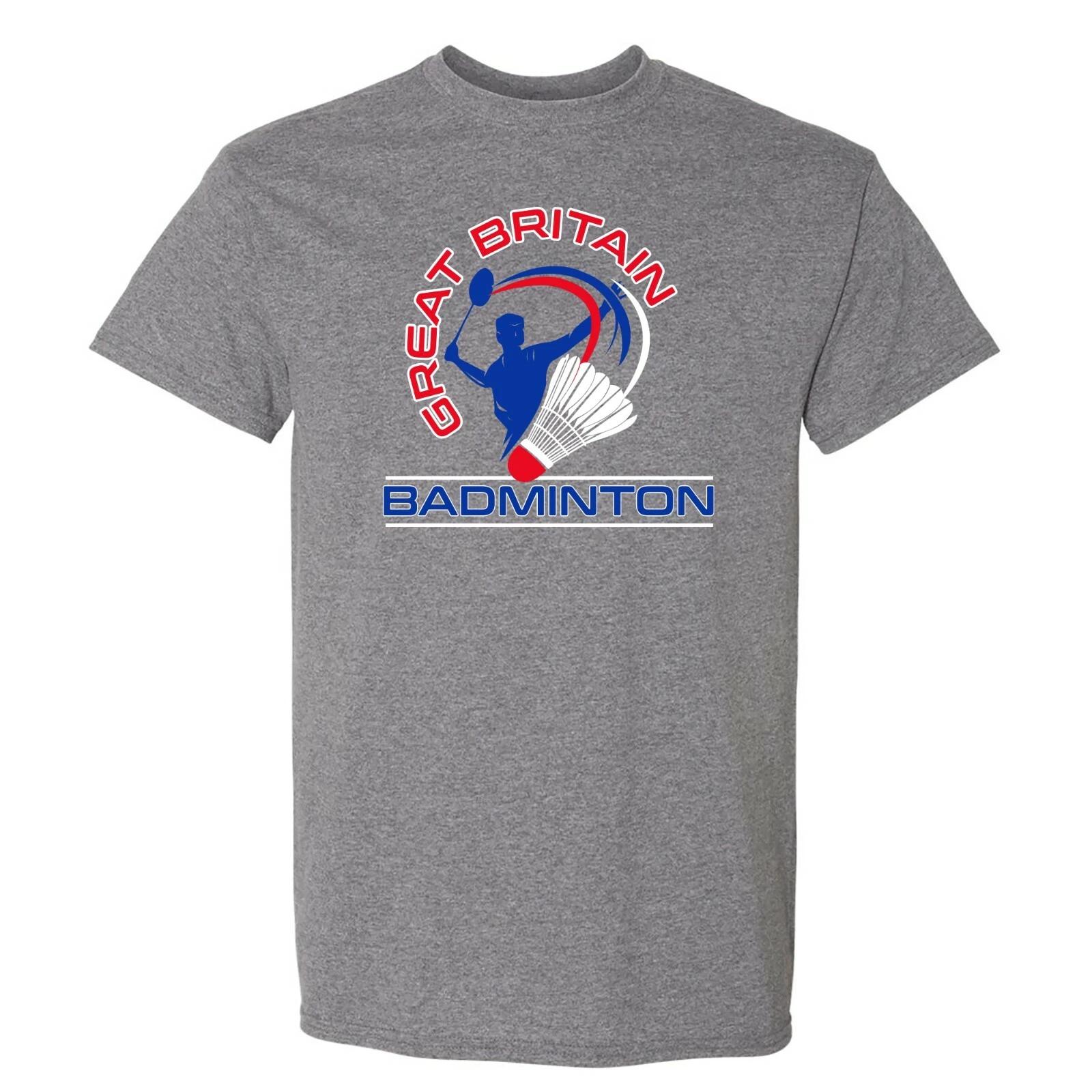 Great Britain Badminton - Sports Athletics Summer T Shirt - Graphite Heather 2XL