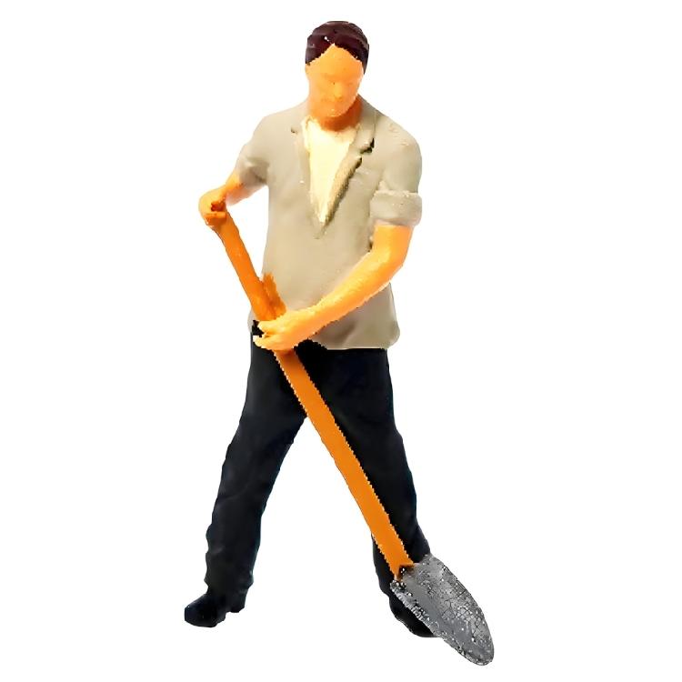 Highly Detailed 1:64 Miniature Construction Team Digging Scene Resin Model Upgrades Great for Collectors & Enthusiasts