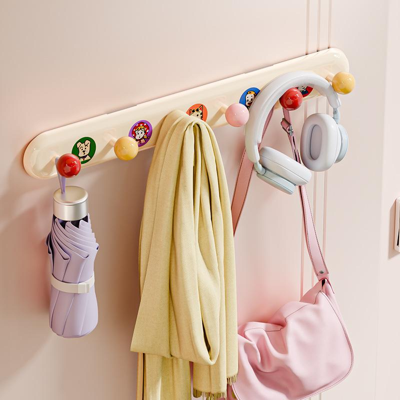 Magnetic Suction Hook Behind the Door, Row Hook, No Punching, Household Kitchen, Bathroom Adhesive Hook, Strong, Non-falling, Seamless Coat Hook
