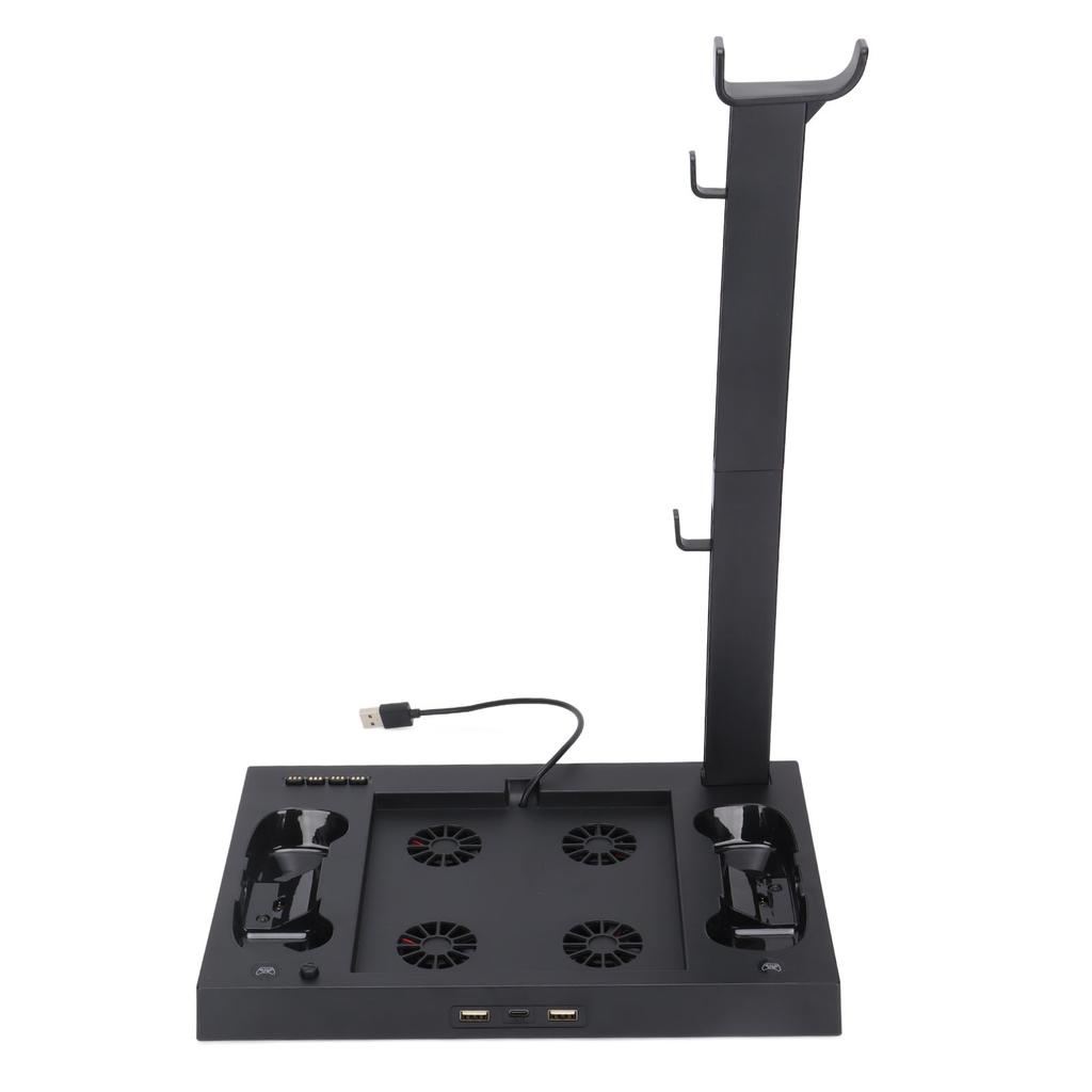 For Xbox Series X Console Cooling Stand Multifunctional Cooling Fan Base with Headset Bracket Battery Adapter