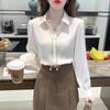 Fashionable Long-sleeved Shirt Women Autumn New Loose Temperament Design Polo Collar