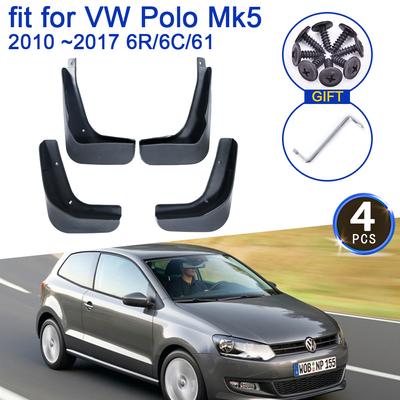 For Volkswagen VW Polo Mk5 2010 2011 2012 2013 2014 2015 2016 2017 6R 6C 61 Mud Flaps Splash Guards Flap Mudguards Fender