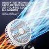 Folding Fan Mini Portable Hand-Held Fan Rechargeable Multifunctional Fan With Display Screen Neck Hanging Fans